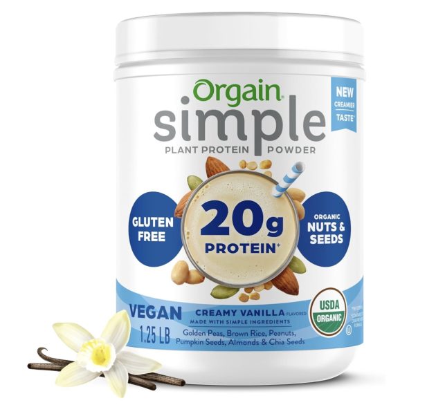 Orgain Organic Simple Vegan Protein Powder, Vanilla